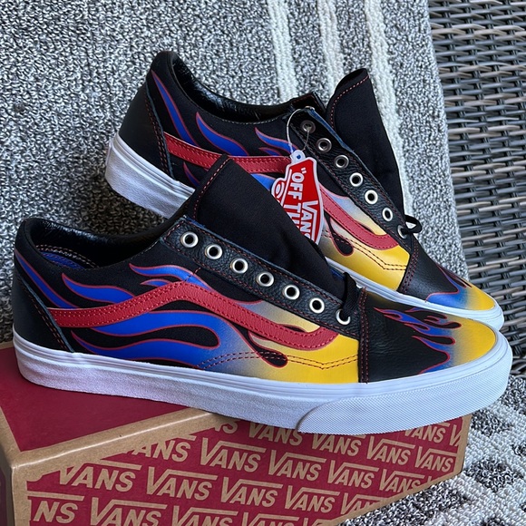 Vans Old Skool Racer Black/Red MENS - Picture 6 of 16